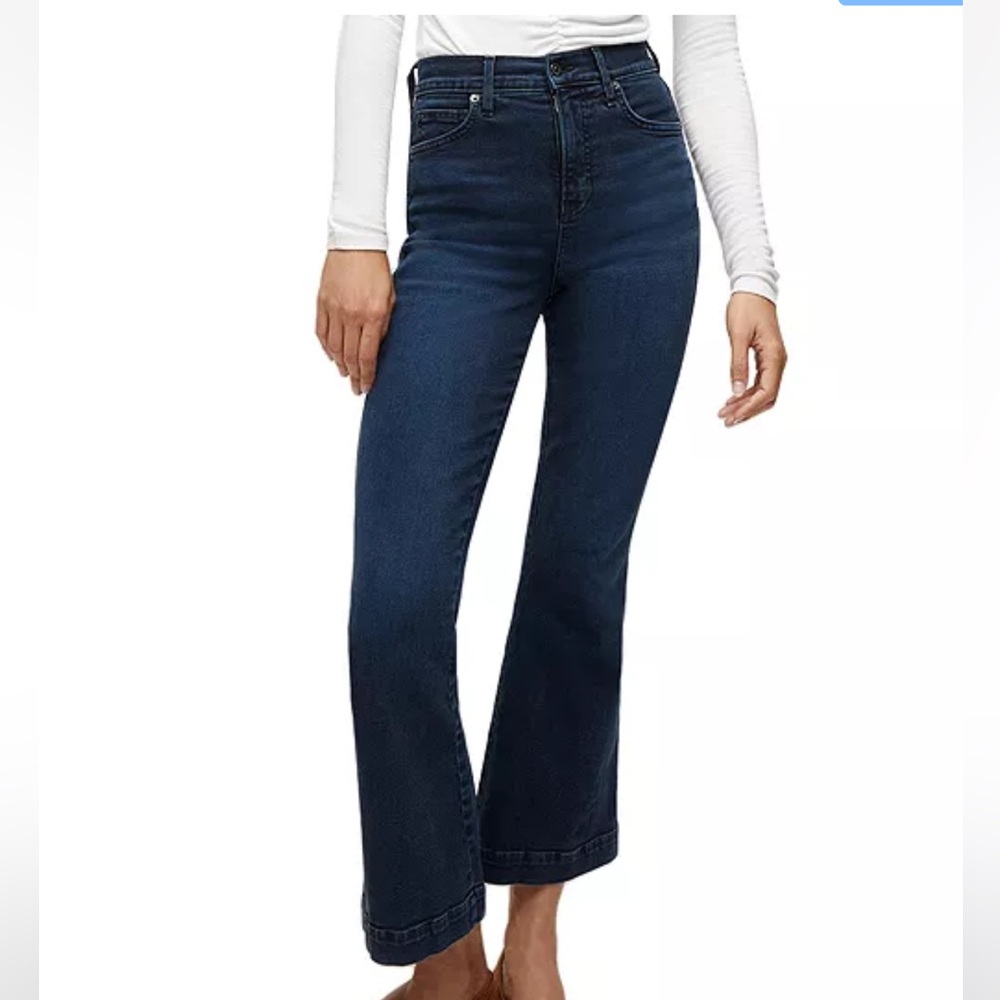 Veronica Beard Carson High Rise Flare Ankle Jeans